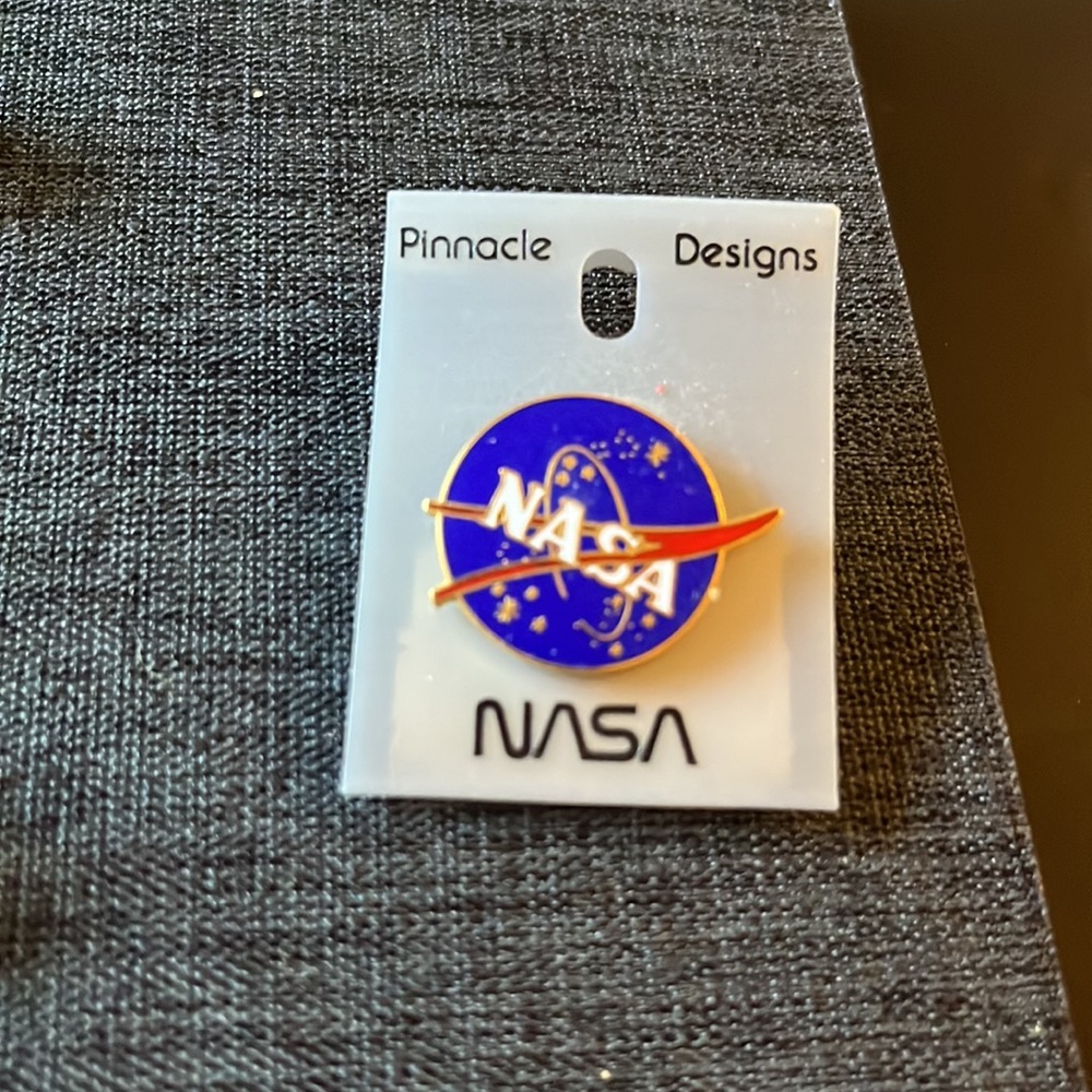 Vintage NASA pin on card
